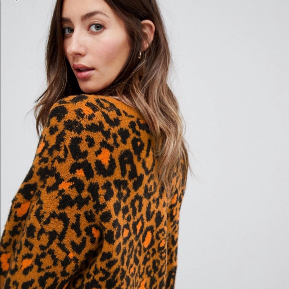 ASOS MATERNITY Cheetah Print Sweater NWOT - Picture 3 of 4